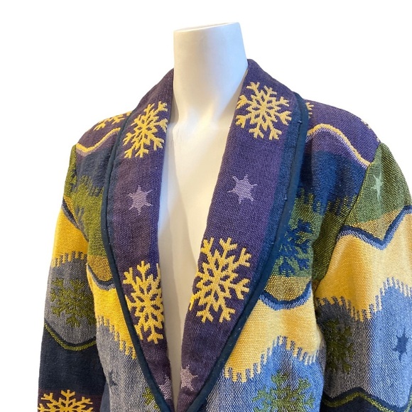 VINTAGE FLASHBACK Southwestern Style Blazer, Size Medium - Picture 4 of 11